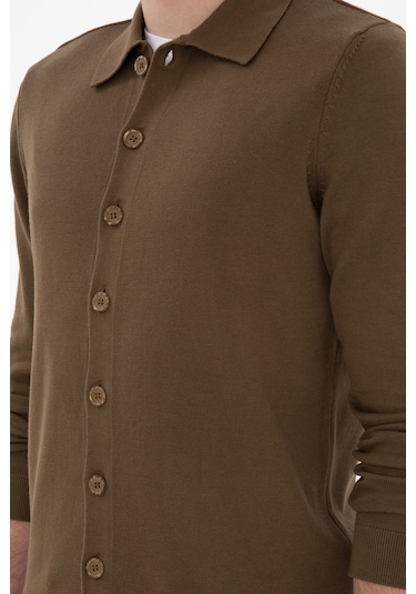 U.s. Polo Assn. Erkek Haki Hırka Triko 50298272-vr027 Haki