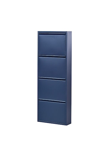 Kaser Metal 4 Lü Metal Ayakkabılık Antrasit