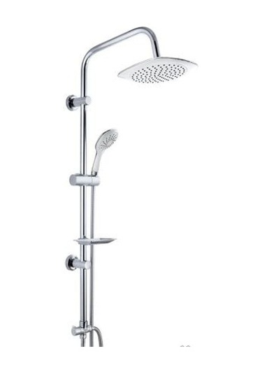 Sürgülü Duş Seti Beyaz - Krom