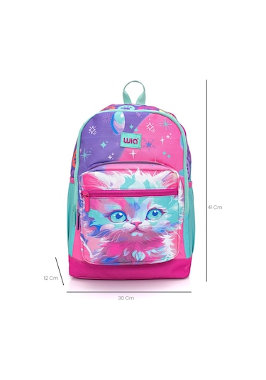 Wia Cat Kız Çocuk 3'lü Okul Çanta Seti Pembe