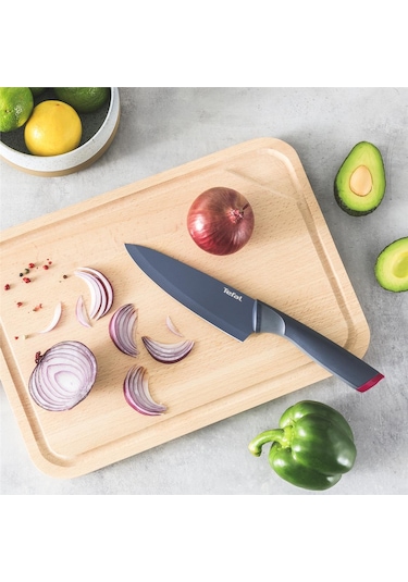 Tefal Fresh Kitchen Ahşap Blok & 5 Parça Bıçak Seti 001 Siyah