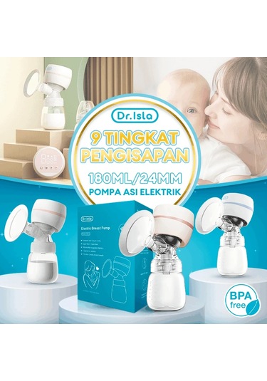 Dr.isla Otomatik Elektrikli Göğüs Pompası Usb Şarj Edilebilir Taşınabilir Göğüs Pembe