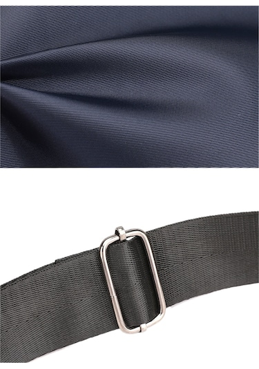 Uiowoo Büyük Kapasiteli Erkek Çantası Omuz Çantası Aşınmaya Dayanıklı Sırt Çantası Çok Cepli Çantası İş Gündelik Erkek Crossbody Çantası Koyu Mavi