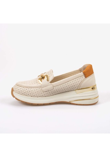 Kemal Tanca Kadın Spor & Sneaker Ayakkabı 3240 Krem