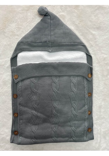 6718 Welsoflu 1'li Ponponlu Kundak Gri