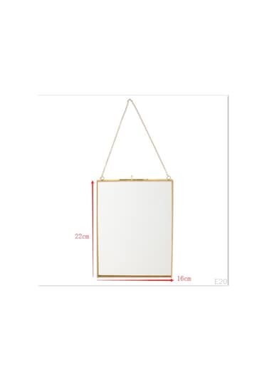 Pirinç Cam Metal Resim Fotoğraf Kurutulmuş Koruyucu A 18x13cm