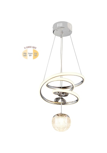 Ey-El Tasarım Kaos Mini Modern Sarkıt Led Avize Taşlı Krom