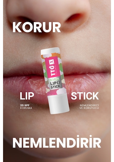 Tto X Çocuklara Özel 20 Spf Korumalı Lipstick