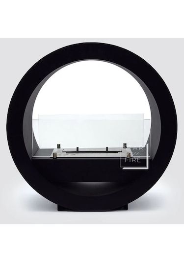 Starfire Round Design Taşınabilir Bioethanol Şömine Siyah