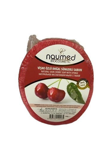 Vişne Özlü Batık Ve Çilek Bacak Onarımına Yardımcı Doğal Süngerli Sabun 130gr Vişne