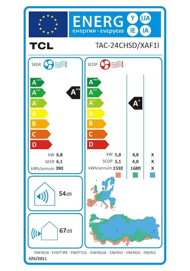 Tcl Elite TAC-24CHSD/XAF1I 24.000 BTU Duvar Tipi Klima