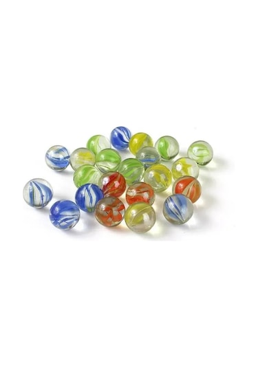 Dofolink 14mm Renkli Cam Boncuklar - 20 Adet - Oyun, Akvaryum Dekorasyonu Ve El İşleri İçin Uygun