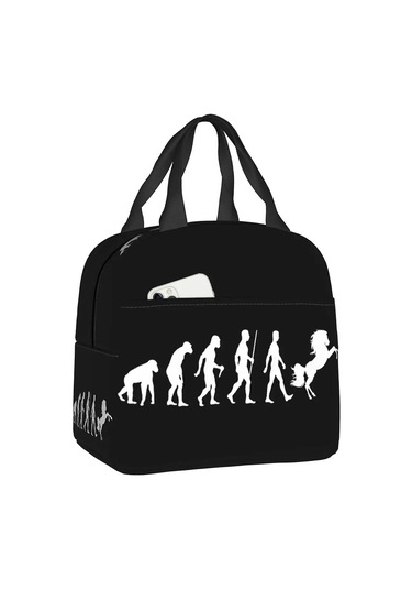 Kadınlar, Erkekler, Atlar İçin Yalıtımlı Öğle Yemeği Çantası Taşınabilir Binicilik Hediye Termal Soğutucu Çanta Öğle Yemeği Kutusu Plaj Kamp Seyahat Fmy Bt-5249 22x20x13cm Çok Renkli