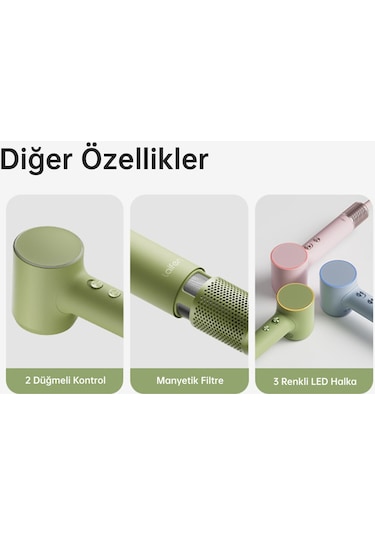Laifen Mini Saç Kurutma Makinesi - Yeşil