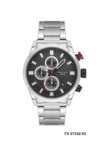 Frank Alex Fa-1124-07242m.03-640552 Erkek Kol Saati Gümüş