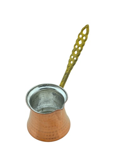 Dövme Bakır El Yapımı 186ml Cezve Kahve Cezvesi No3