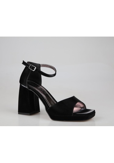Miss Park Moda K86 Siyah Kadın Topuklu Ayakkabı Siyah
