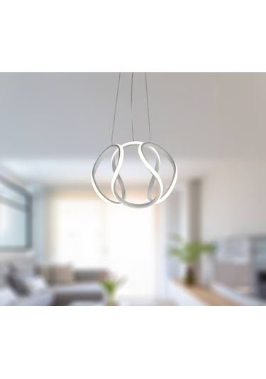 Tt306-35-by Tt Aydınlatma Gün Işığı Kavis Mat Beyaz Led Avize Beyaz