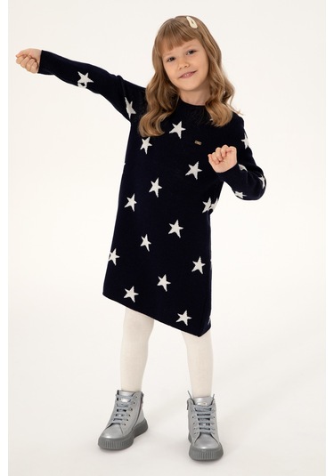 U.s. Polo Assn. Kız Çocuk Lacivert Elbise Triko 50297157-vr033 Lacivert