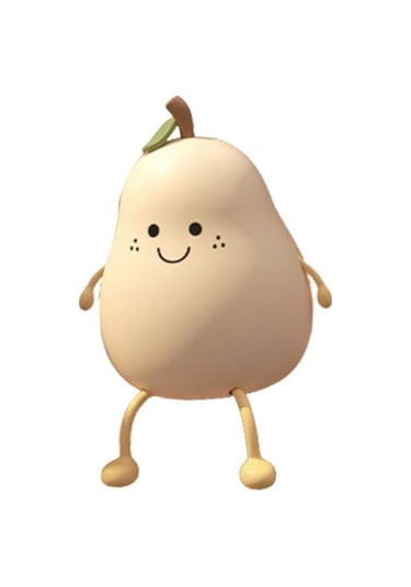 Metabagua Juhui Store 7 Renk Değiştiren Armut Gece Lambası - Beyaz Kıvgx5 Beyaz