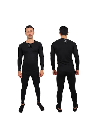 Kordak Siyah Termal İçlik Takımı -20 Dereceye Kadar Dayanıklı Siyah