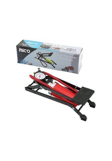 Yatay Model Kalın Pistonlu Ayak Pompası Oto-araç - Bisiklet-motor Lastik - Top - Şişme Yatak-havuz