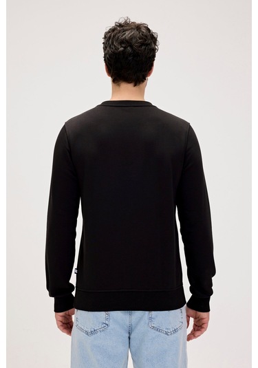 Bad Bear Splashy Baskılı Erkek Sweatshirt - Siyah