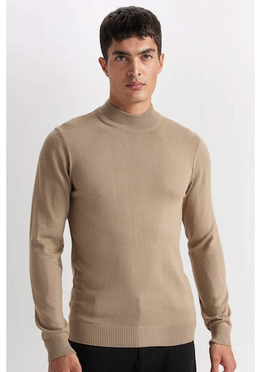 DeFacto Slim Fit Dar Kesim Yarım Balıkçı Yaka Basic Düz Triko Kazak R1127AZ24WNBG684 DeFacto Slim Fit Dar Kesim Yarım Balıkçı Yaka Basic Düz Triko Kazak R1127AZ24WNBG684