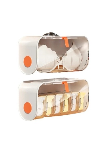 Wondernest Şeffaf Saklama Organizatörü Montajlı Çekmeceli Kutu Gardırop Duvar Düzenleyici Mavi