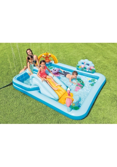 Intex 57161 Vahşi Hayat Oyun Havuzu 244x198cm Çok Renkli