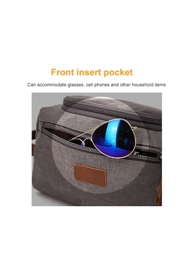 Mufunye Seyahat Tuvalet Çantası, Taşınabilir, İş Seyahatlerine Uygun, Kahverengi