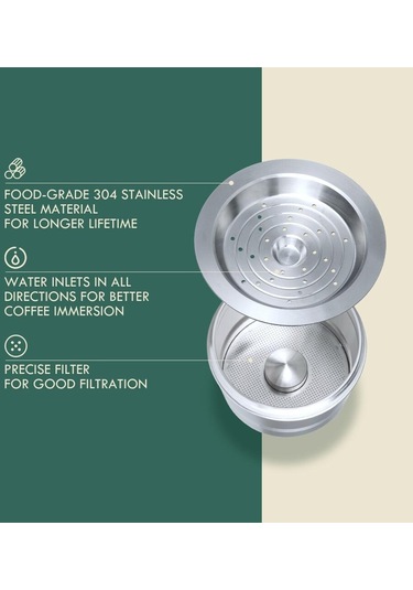 İ Cafilas Hlb12 Yeniden Kullanılabilir Kahve Kapsül Filtresi Caffıtaly/Tchibo Cafissimo 2 Capsule