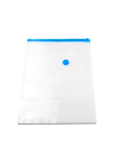 Hangfox 6 Adet 50x70cm Orta Boy Vakumlu Depolama Çantaları - İçki, Kumaş, Battaniye İçin Hafifletici Ve Su Geçirmez Saklama Çantaları Şeffaf