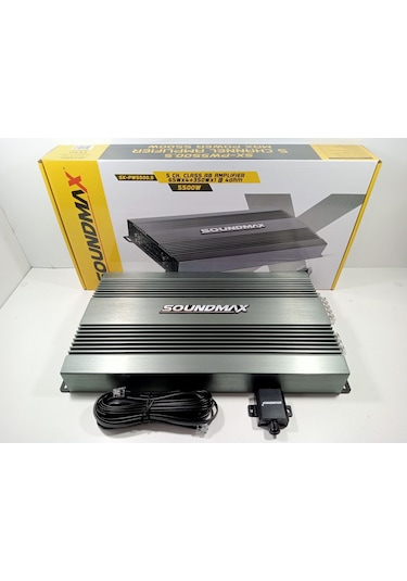 Soundmax 5 Kanal Amfi Soundmax Sx-pw5500.5 5500w Bass Kontrollü