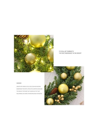 Pazly Led Işıklar Çam Konisi Tasarımı Canlı Renk Gerçekçi Ön Kapı Garland Asılı Süsleme Işıkla Işıkla