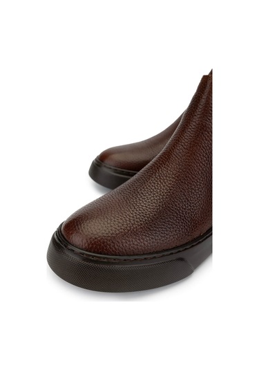 Tamer Tanca Erkek Hakiki Deri Taba Casual Bot 871 1510 Erk Bot Sk24-25 Taba Taba