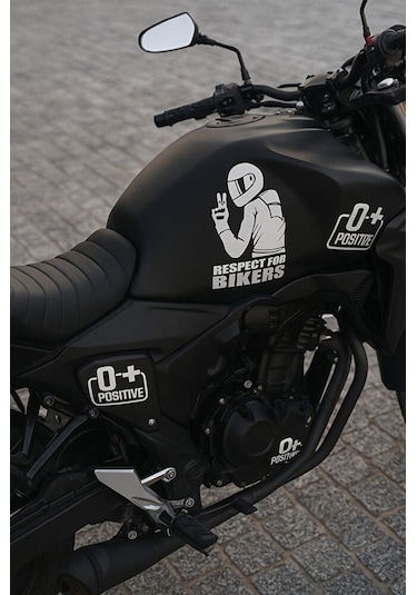 Respect For Bıkers Saygı Motosiklet Araba Sticker 11x15cm