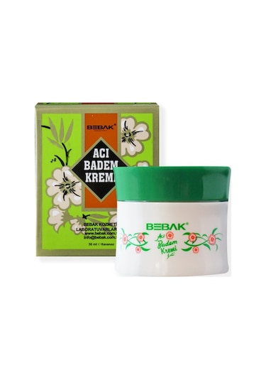 Bebak Acı Badem Kremi Kavanoz 30 ML