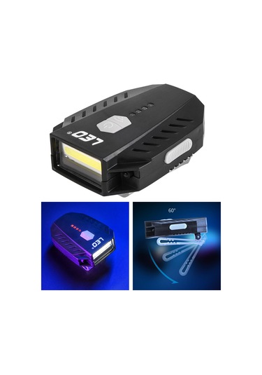 Suntek El Feneri Meşale Şarj Edilebilir Kafa Led Far Işığı Siyah