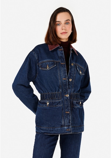 Colins Koyu Mavi Kadın Ceket Denim