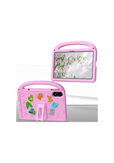 Xiaomi Poco Pad/redmi Pad Pro Kickstand Eva + Pc Kılıfı Omuz Askılı Tablet Kılıfı - Pembe Tablet Kılıfı