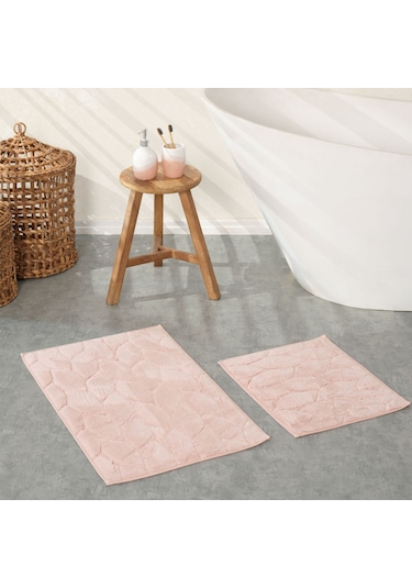 Karaca Home Elegant Blush Paspas Set 50x80 Cm 50x40 Cm Pembe