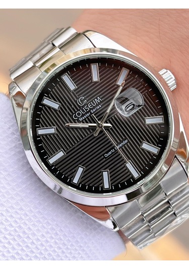 Coliseum Çelik Kordon Takvimli Kadran Kutulu Seri Erkek Kol Saati Ft.rl.8742.s2 Gri