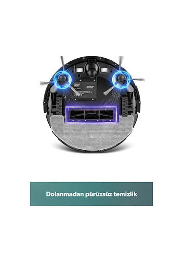 Homend Alex 1288H Moplu Ve Akıllı Robot Süpürge Gyroscope Beyaz