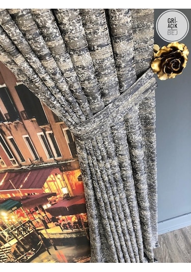 Fon Perde Taç Marka Ultra Dolgun Jakarlı Fonluk