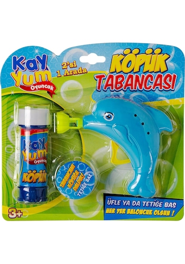 Yunus Figürlü Köpük Tabancası - Baloncuk Tabancası - Köpüklü Silah - Baloncuk Oyunu Renkli