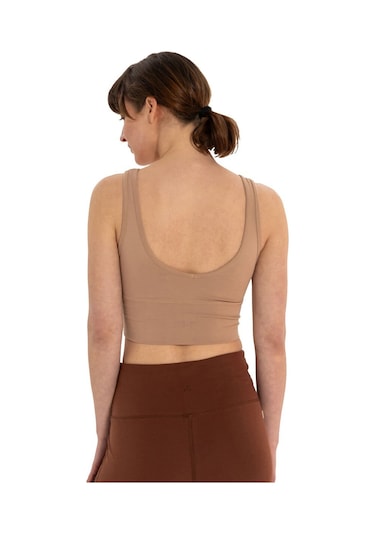 Inguz Kalın Askılı Ecovero Basic Crop Bej