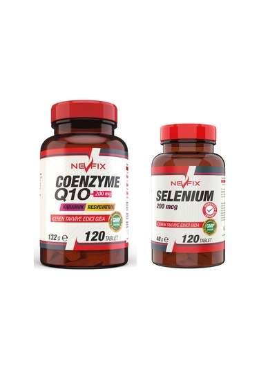 Nevfix Coenzyme 200 MG 120 Tablet Selenyum 200 Mcg 120 Tablet
