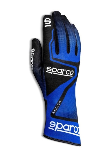 Sparco Rush Karting Eldiveni Mavi - Siyah
