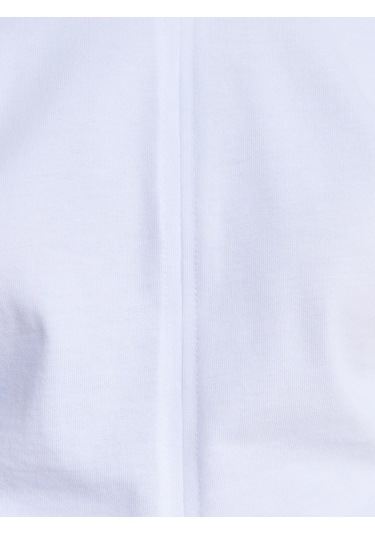 Dilvin 31585 Drape Detaylı T-shirt-beyaz Beyaz